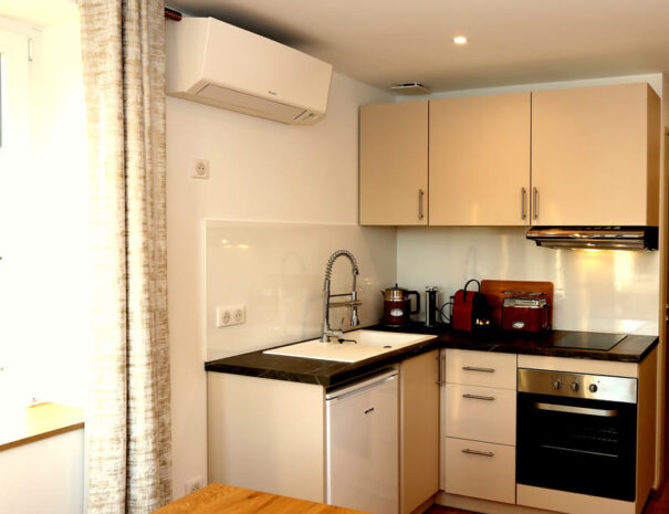 Cuisine Appartement "Strasbourg" – hébergement à Hoffen, Alsace du Nord