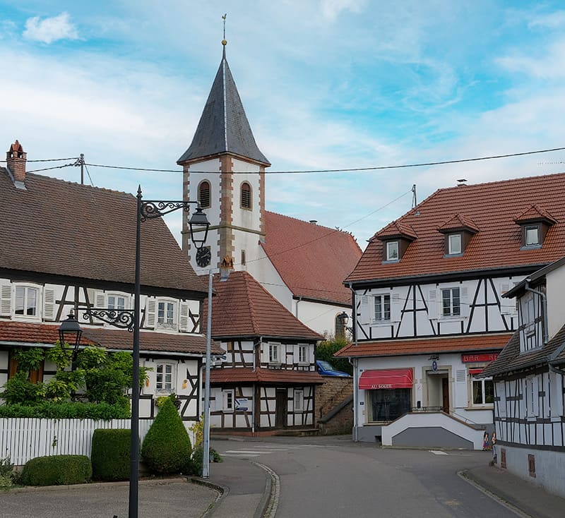 Village de Hoffen -Chambre du Soleil, hébergement, Alsace du Nord